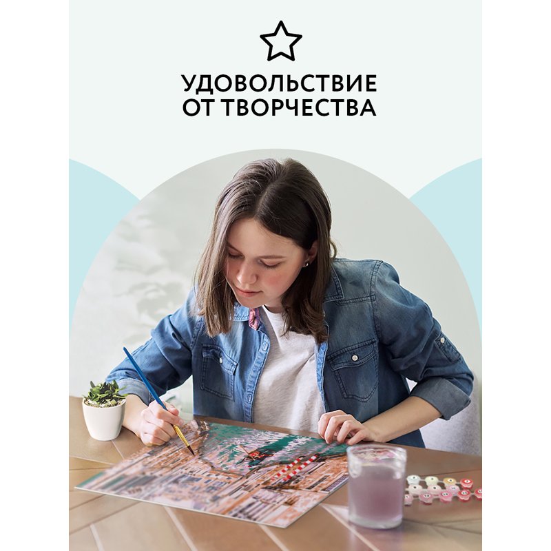 Картина по номерам на картоне ТРИ СОВЫ «По каналам Венеции», 30×40см, с акриловыми красками и кистями