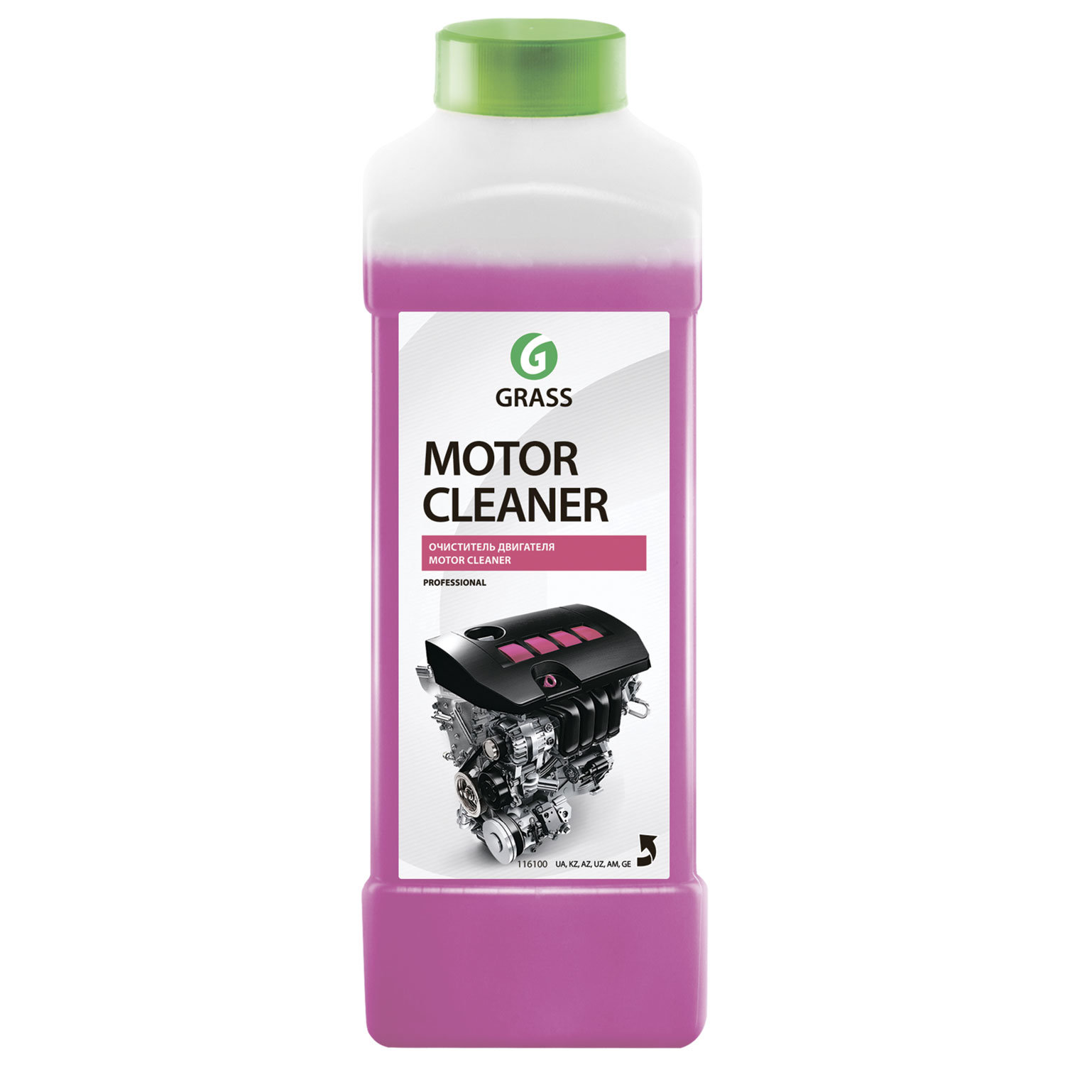 превью Средство для очистки двигателя 1 л GRASS MOTOR CLEANER, щелочное, концентрат