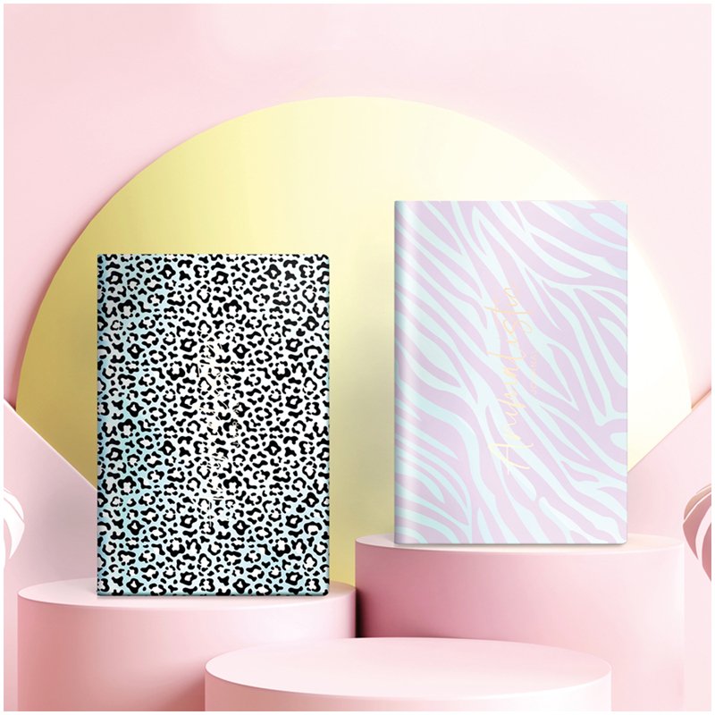 Ежедневник недатир. А5, 136л., кожзам, Greenwich Line «Vision. Animal print. Zebra», тон. блок, цветной срез