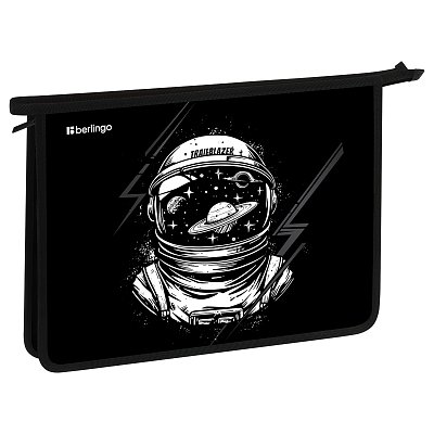 Папка для тетрадей 1 отделение, А4 Berlingo «Trailblazer», 340×245×40 мм, пластик, на молнии