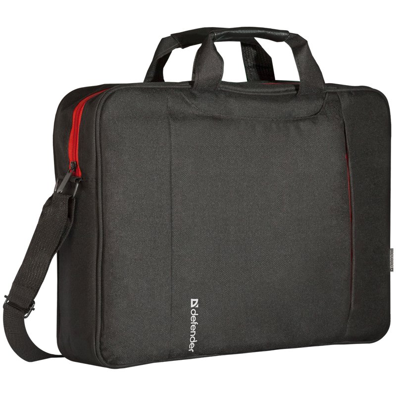 Сумка для ноутбука DEFENDER GEEK 15.6", полиэстер, черная с карманом, 26084