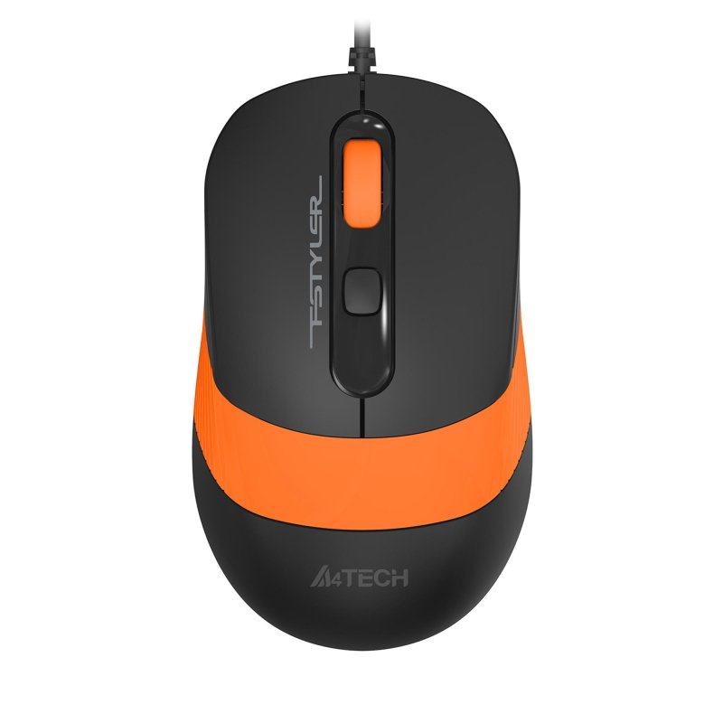Мышь компьютерная A4Tech Fstyler FM10S черный/оранж (1600dpi) USB (4but)