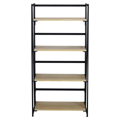 Стеллаж на металлокаркасе BRABIX «LOFT SH-001»600×300х1250 ммскладнойцвет дуб натуральный641230