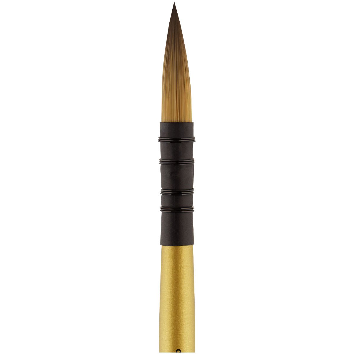 Кисть художественная синтетика Гамма «GOLD BRUSH», круглая №8, французское крепление, короткая ручка