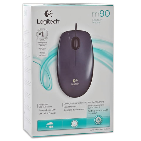 Мышь компьютерная Logitech Mouse M90 Black USB (910-001794)