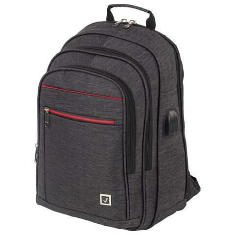 Рюкзак BRAUBERG BUSINESS универсальныйс отд. для ноутбукаUSB-портProgress48×14х34 см229873