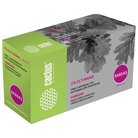 превью Картридж лазерный CACTUS (CS-CLT-M404S) для Samsung SL-C430/C430W/C480/C480W, пурпурный, ресурс 1000 страниц