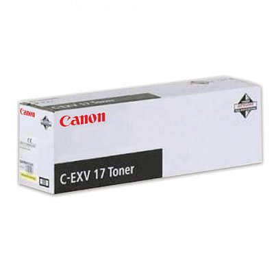 Тонер CANON (C-EXV17Y) iR4080/4580/5185, желтый, оригинальный, ресурс 30000 стр. 