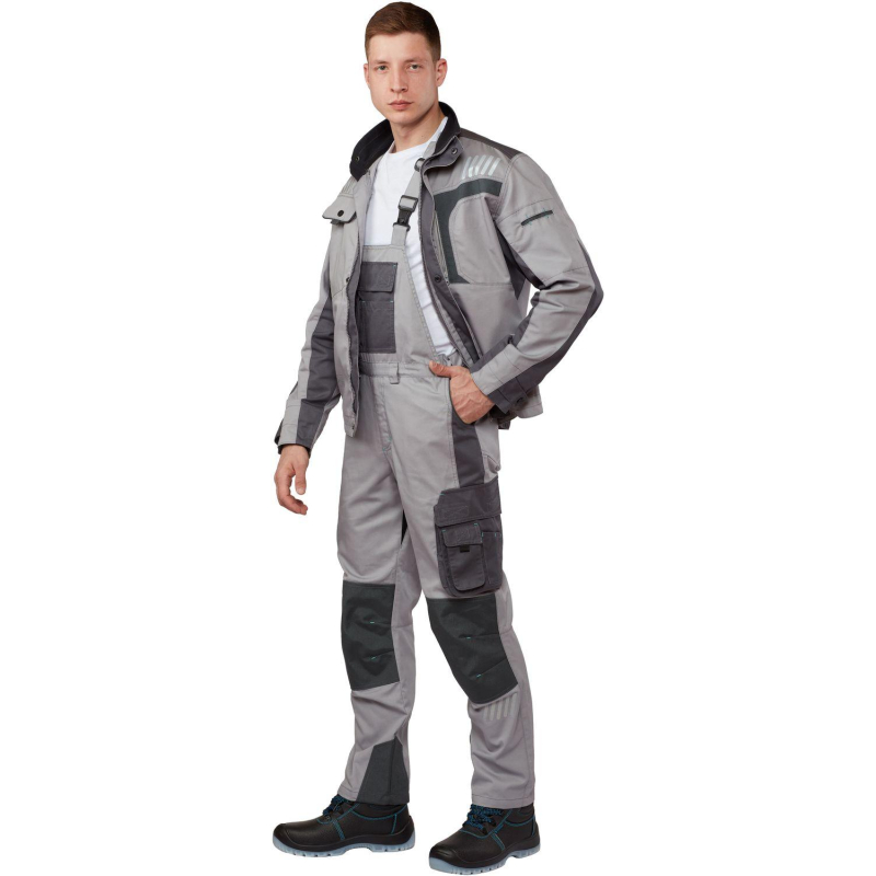 Полукомбинезон летний муж. л33-ПК серый (р.56-58) 170-176 (серия л)