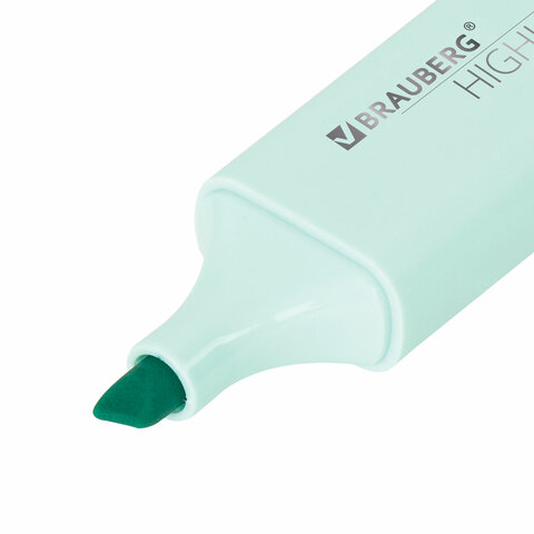 Текстовыделитель BRAUBERG «ORIGINAL PASTEL», БИРЮЗОВЫЙ, линия 1-5 мм