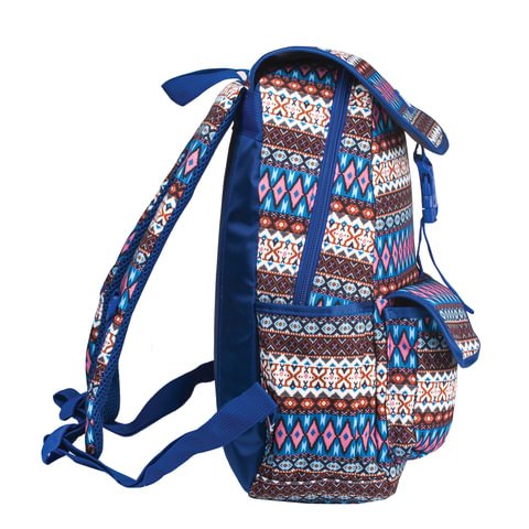 Рюкзак BRAUBERG молодежный, узоры, «Этник», на застежке, 34×25×12 см