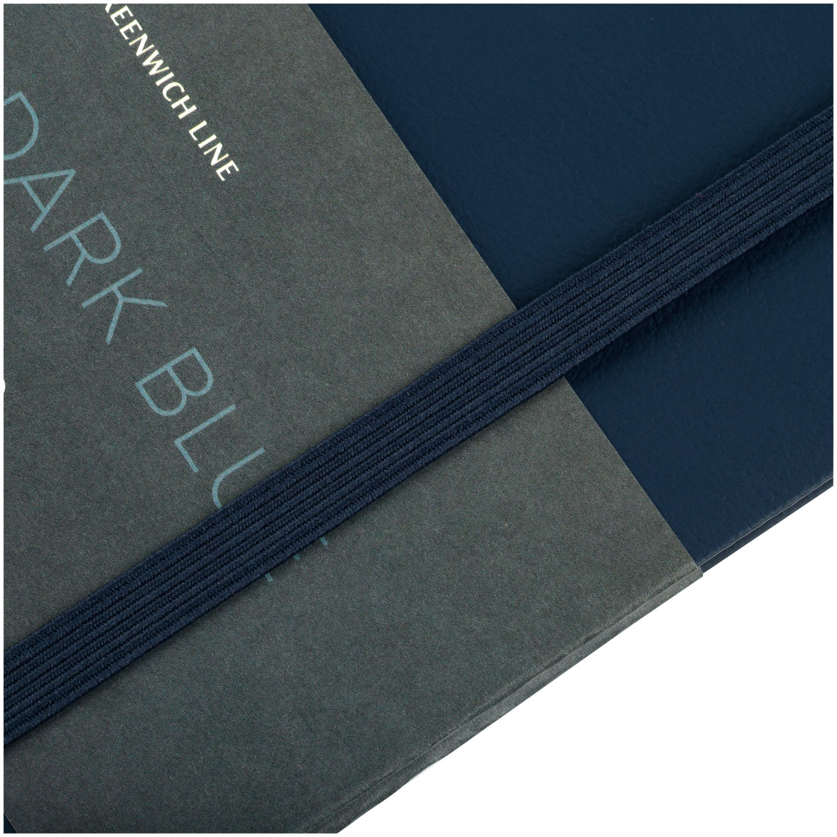 Записная книжка А5 96л. ЛАЙТ, кожзам, Greenwich Line «Classic. Dark blue», с резинкой, блок без линовки