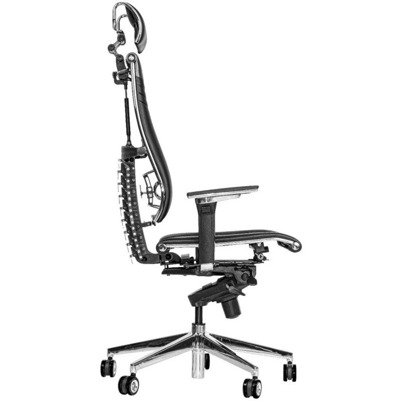 Кресло MT_Y 4DT B2-15D YM93+Infinity+carbon черный, крест. хр