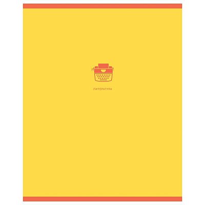 Тетрадь предметная 48л. BG «Monocolor. Element» - Литература, ламинация soft-touch, выборочный лак, 70г/м2