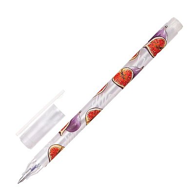 Ручка гелевая неавтоматическая UniWrite Инжир 0.5мм синяя 20-0305/02