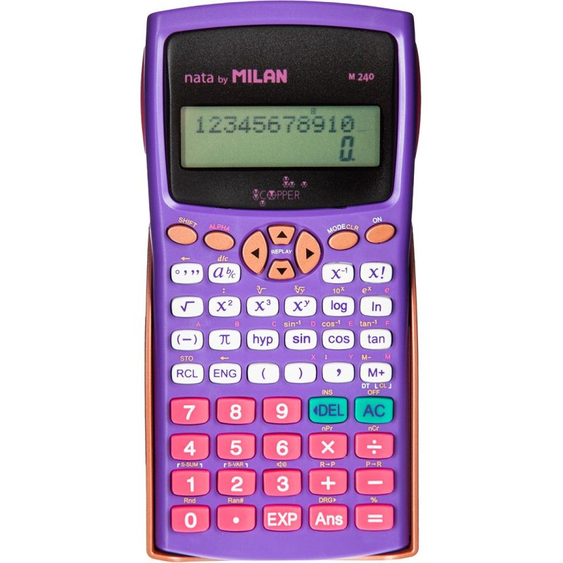 Калькулятор Milan M240 10+2 разрядный 240 функций фиолетовый арт. 181186 -  купить в Москве оптом и в розницу в интернет-магазине Deloks