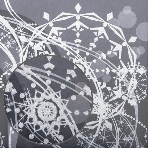 Украшение для окон и стекла ЗОЛОТАЯ СКАЗКА «Зимние узоры 2», 30×38 см, ПВХ