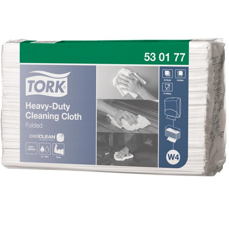Нетканый материал Tork в салфетках W4 60л/уп,белый 530177