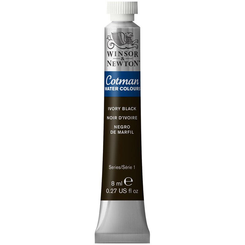 превью Акварель Winsor&Newton «Cotman», 8мл, туба, черная слоновая кость