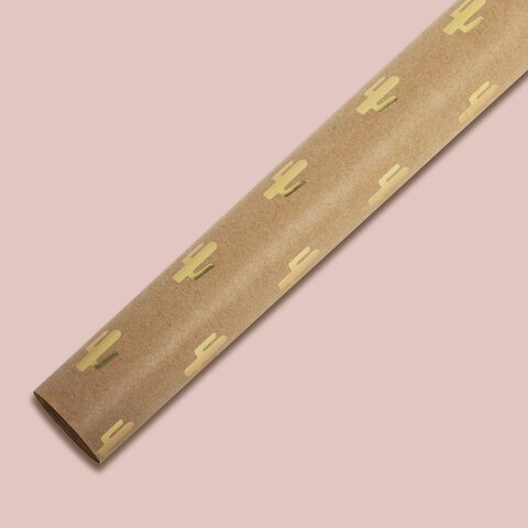 Бумага упаковочная крафт С ЭФФЕКТАМИ НАБОР 3 шт., «Trendy Kraft», 70×100 см, ЗОЛОТАЯ СКАЗКА