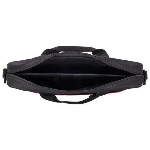 Сумка-портфель BRAUBERG «Practical» с отделением для ноутбука 15.6", черная, 29×40х7 см