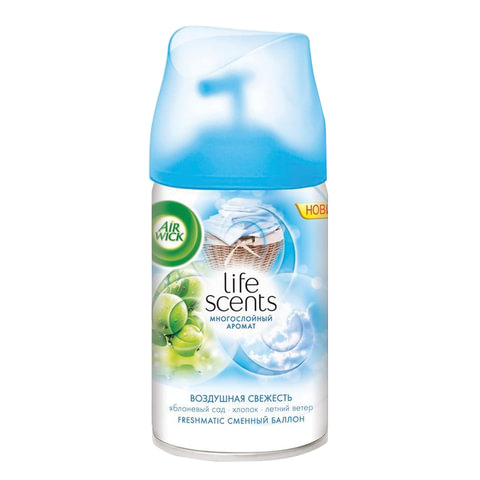 превью Сменный баллон 250 мл, AIRWICK LifeScents «Воздушная свежесть», для автоматических освежителей, универсальный