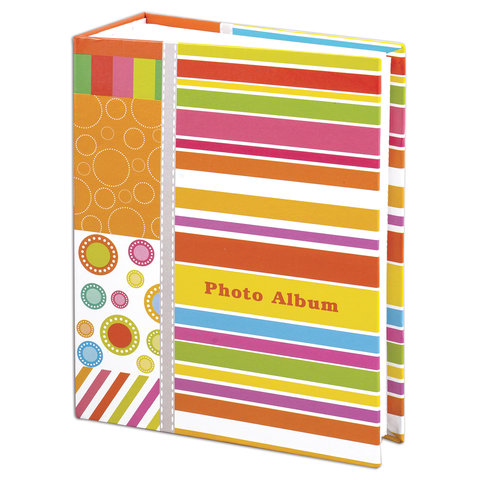 превью Фотоальбом BRAUBERG на 100 фотографий 10×15 см, твердая обложка, «Абстракция», разноцветный