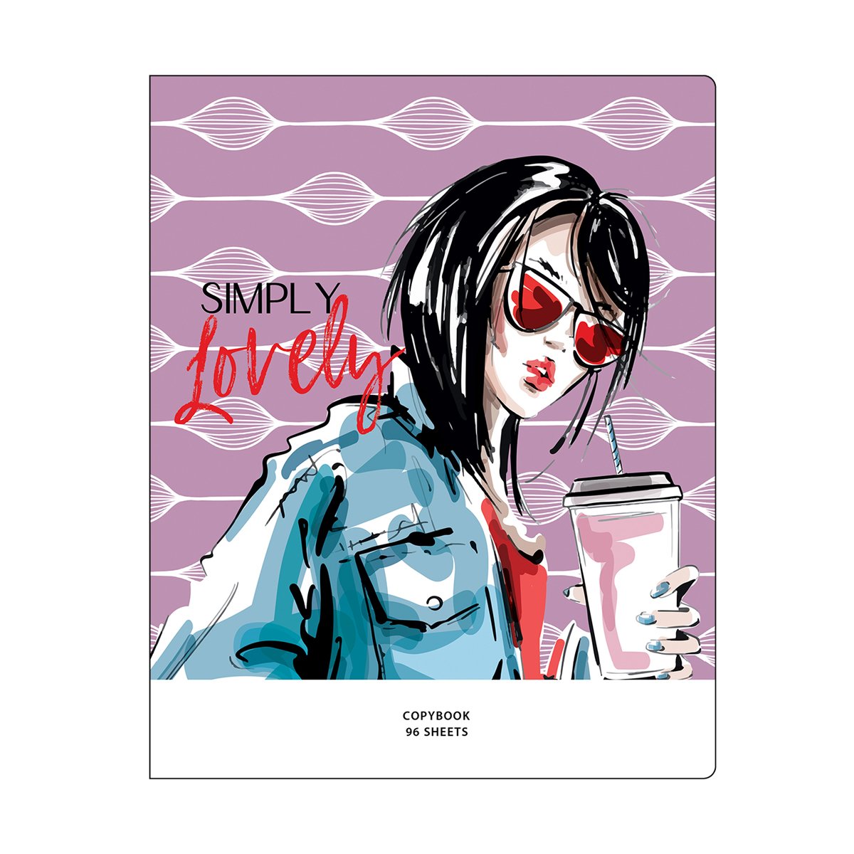 Тетрадь 96л., А5, клетка BG «Simply the best», глянцевая ламинация
