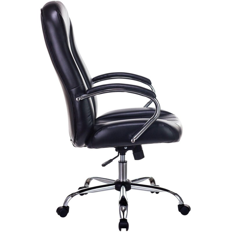 Кресло VB_Echair-658 SL PU кожзам черный хром