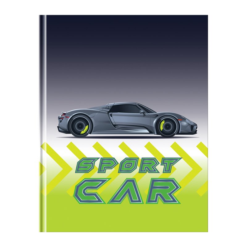 Бизнес-блокнот А5, 80л., BG «Sport Car», глянцевая ламинация, тиснение голографической фольгой
