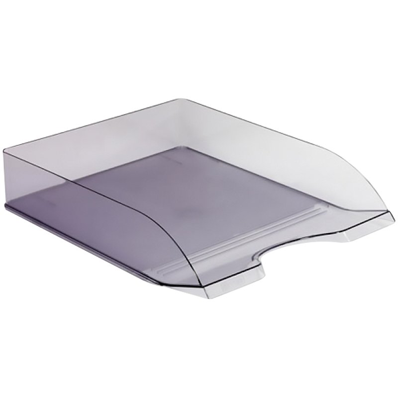 Лоток горизонтальный для бумаг СТАММ «Дельта», тонированный серый