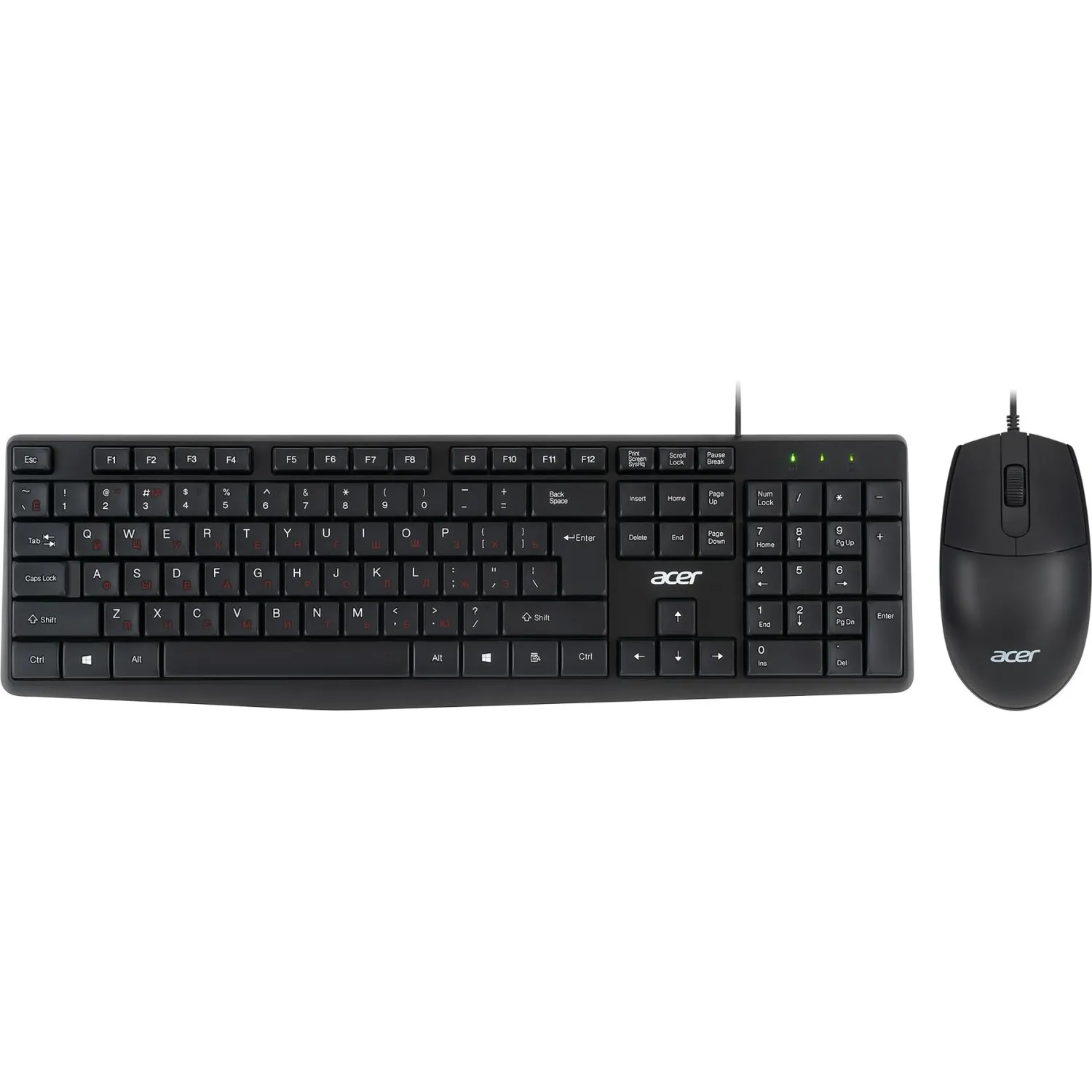 превью Комплект проводной клавиатура и мышь Acer OMW141 (ZL.MCEEE.01M)