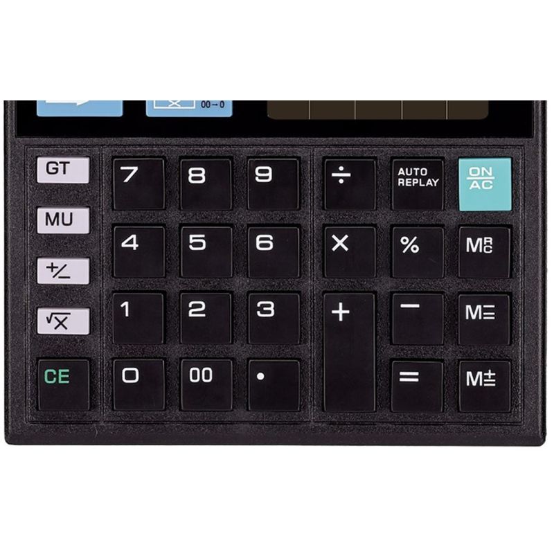 Калькулятор настольный компактный Deli E39231.12 разр, дв пит, 129×129мм, чер
