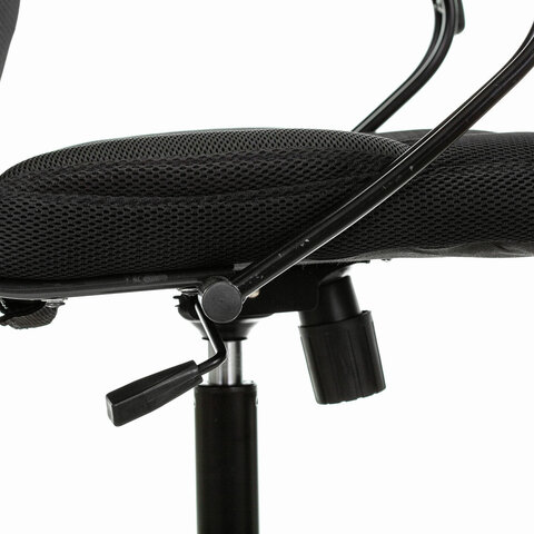 Кресло офисное BRABIX PREMIUM «Stalker EX-608 PL», ткань-сетка/кожзам, черное, 532090