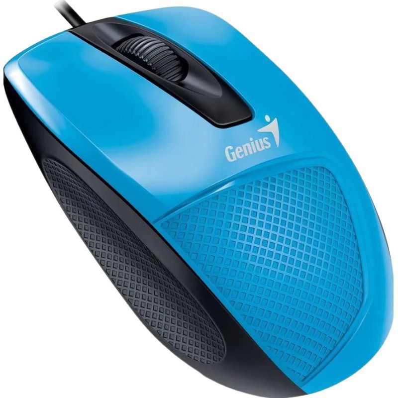 Мышь компьютерная Genius DX-150X, USB, 1000 DPI, кабель 1.5 м., синий