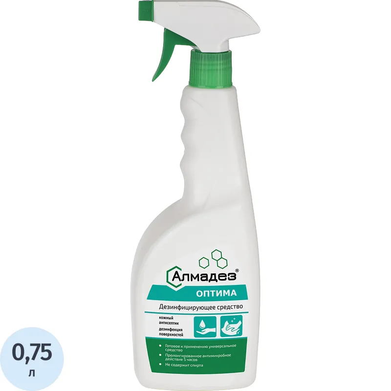 Антисептик кожный Алмадез-Оптима, на водной основе, 750 мл (триггер)