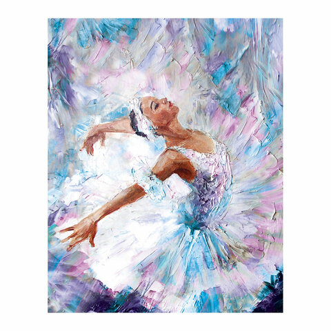 Холст на картоне с контуром BRAUBERG ART «CLASSIC» «МУЗА», 30×40 см, грунтованный, хлопок, 191547