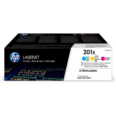 Картридж лазерный HP 201X CF253XM CMY для CLJ Pro 252/274/277 (3шт/уп)