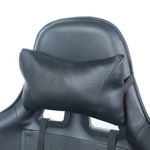 Кресло компьютерное BRABIX «GT Carbon GM-115», две подушки, экокожа, черное, 531932