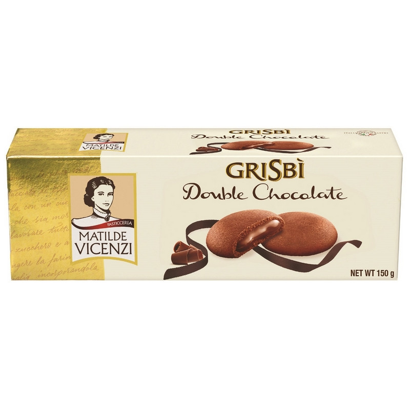 Печенье GRISBI «Chocolate», с начинкой из шоколадного крема, 150 г