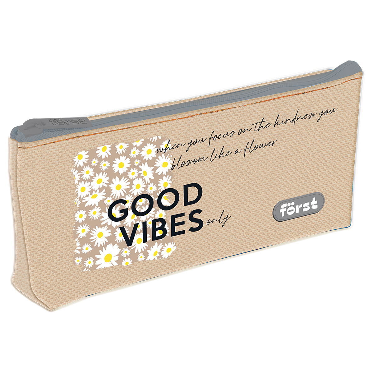 превью Пенал мягкий 1 отделение, 225×120×35 Först «Good vibes», текстиль