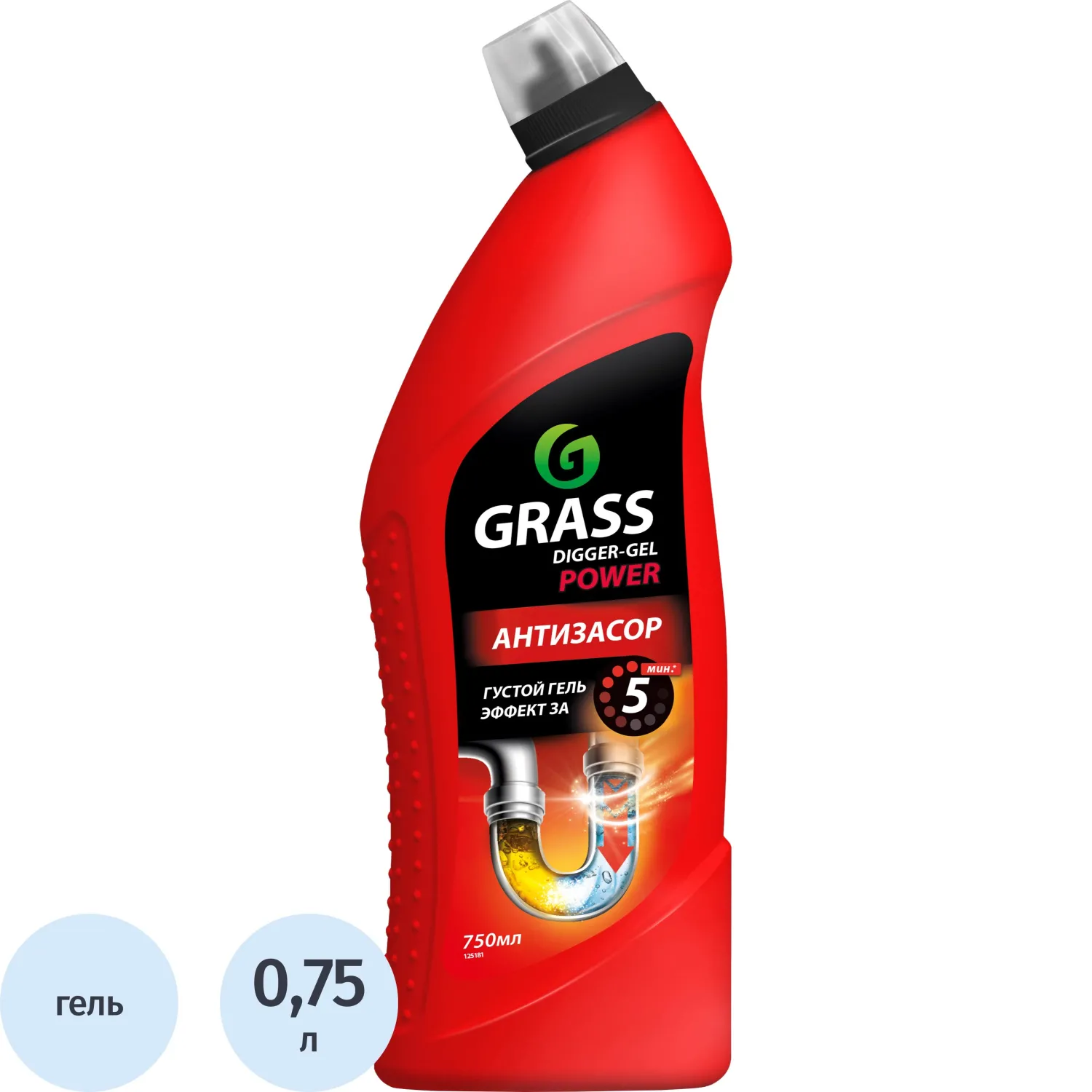 превью Средство для прочистки труб Grass Digger-Gel гель 750 мл