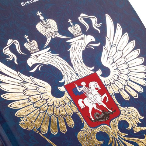 Дневник 5-11 класс 48 л., твердый, BRAUBERG, фольга, с подсказом, «Российский»