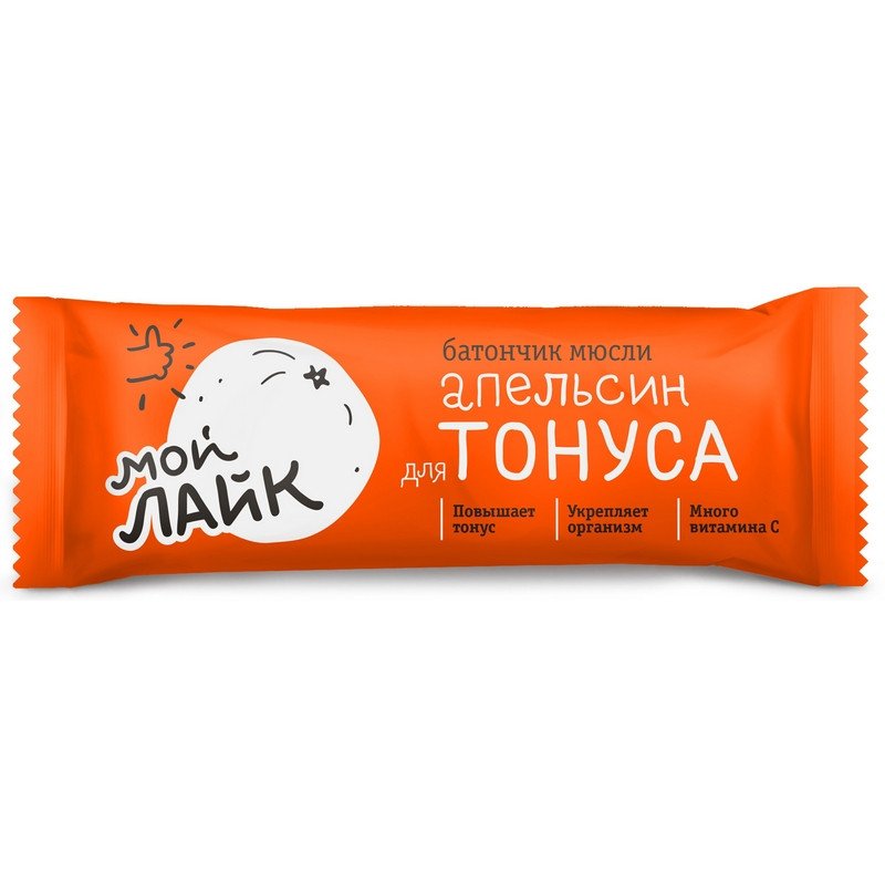 превью Батончик мюсли Леовит Апельсин для тонуса, (30б/25г) 132348