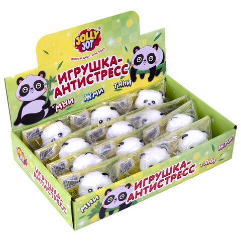 Игрушка-антистресс «ПАНДА», 6 см, дисплей, JOLLY JOT (ДЖОЛЛИ ДЖОТ)