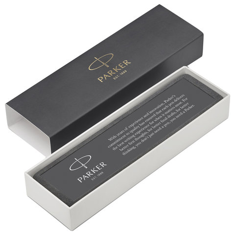 Ручка шариковая PARKER «Jotter XL», УТОЛЩЕННЫЙ корпус, синий матовый лак, детали из нержавеющей стали, синяя