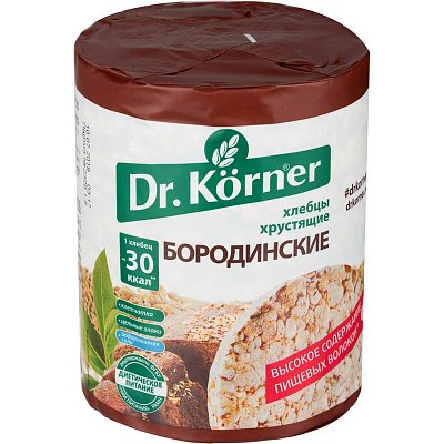 Хлебцы Dr. Korner Бородинские пшеничные 100 г