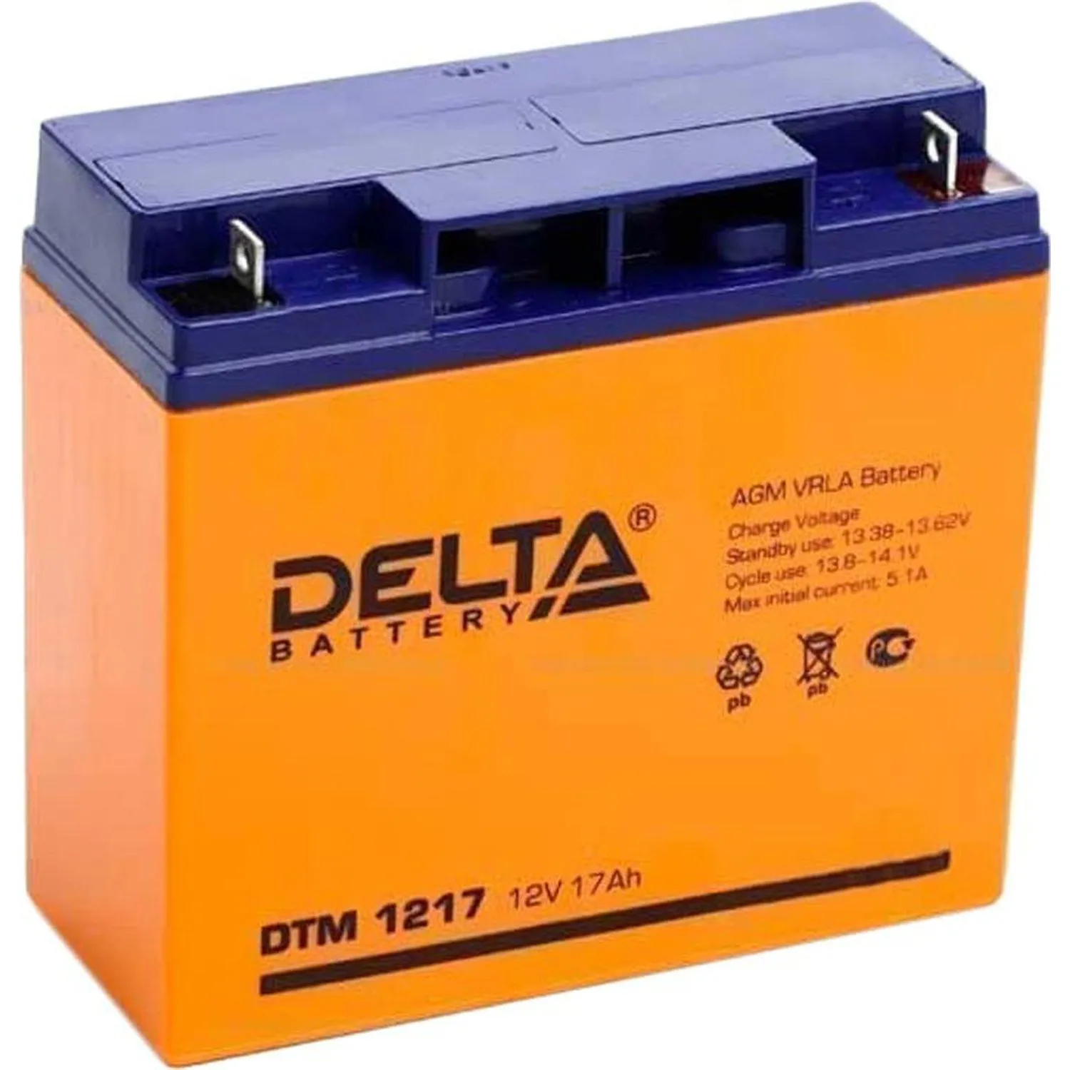 превью Батарея для ИБП Delta DTM 1217 12 В 17 Ач