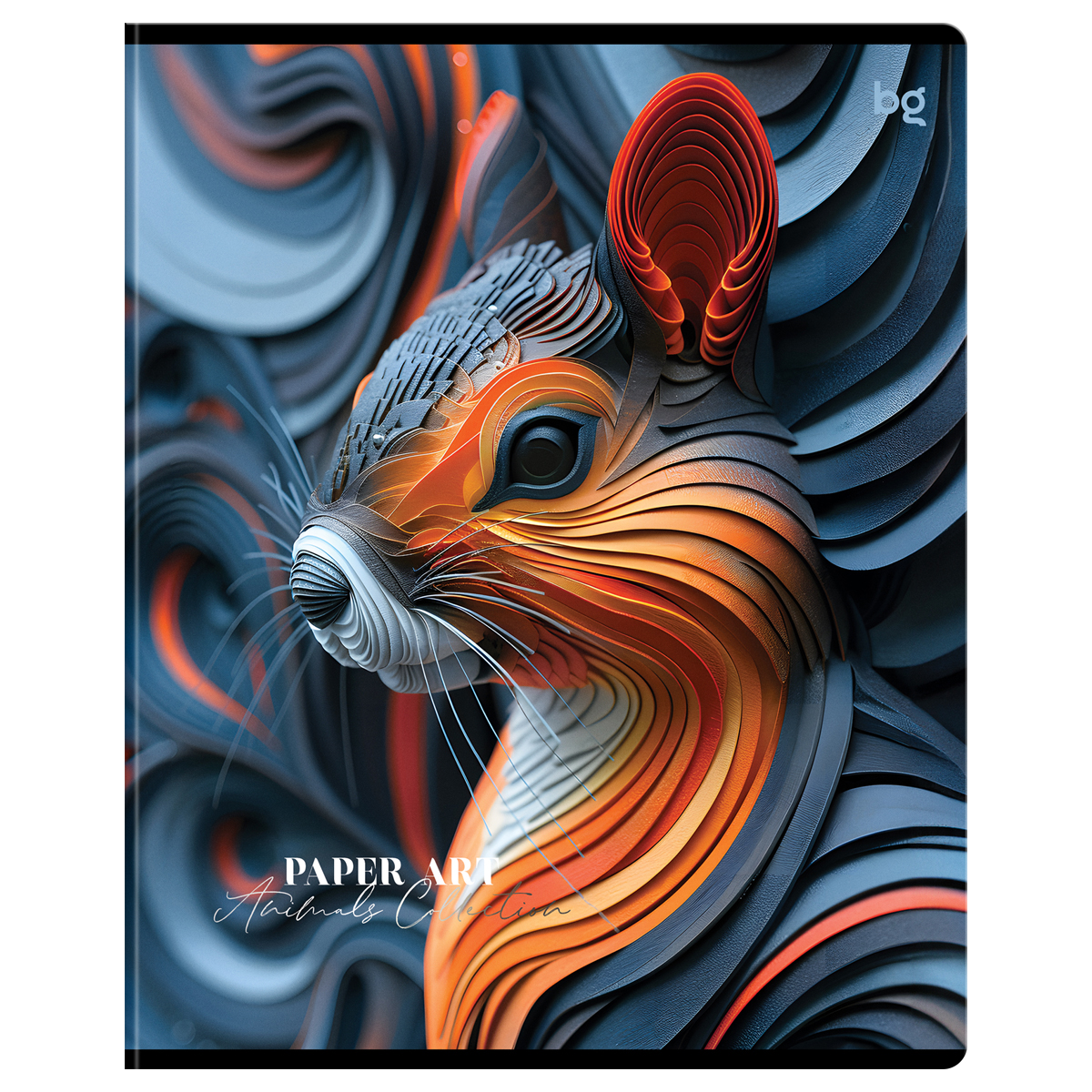 Тетрадь 80л., А5, клетка BG «Paper Art», матовая ламинация, выборочный лак
