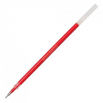 Стержень гелевый BRAUBERG, 130 мм, игольчатый пишущий узел 0.5 мм, красный